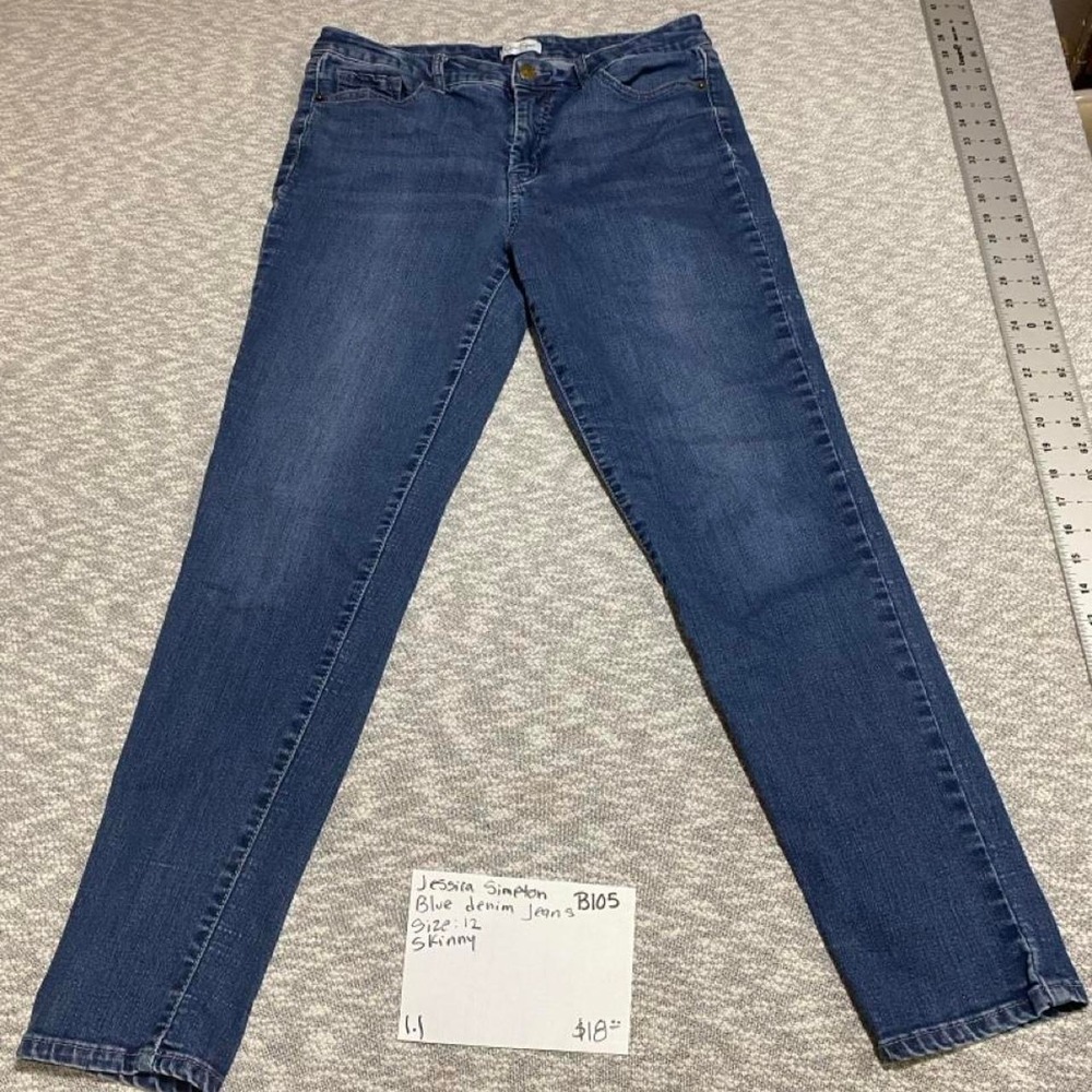 Jessica Simpson blue skinny jeans women 12. SKU-B105#denim